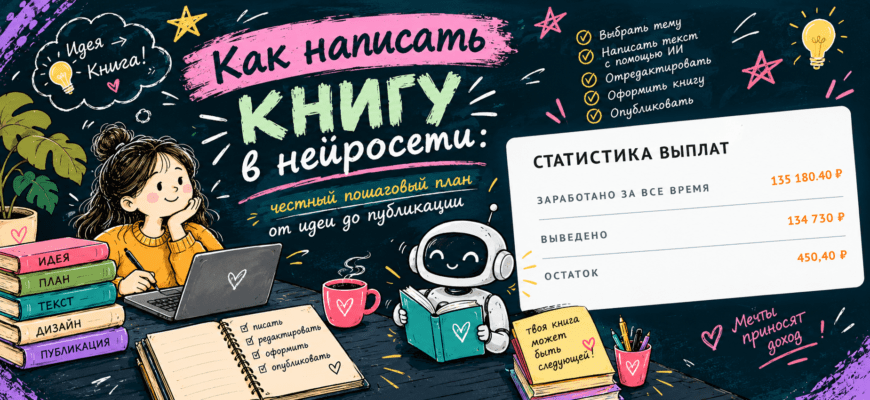 Как написать книгу в нейросети